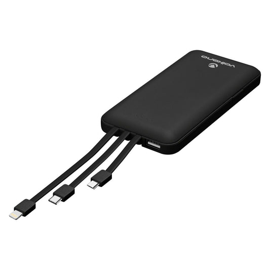 Volkano Spawn Series 10,000 mAh Powerbank with Built-in Charging Cables